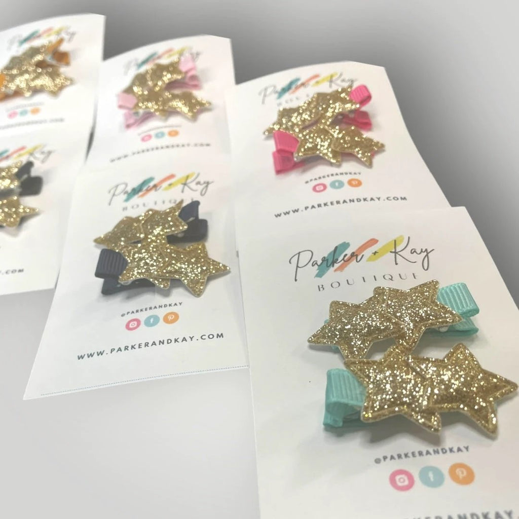 Twinkling Stars Hair Clips by Parker + Kay Creative