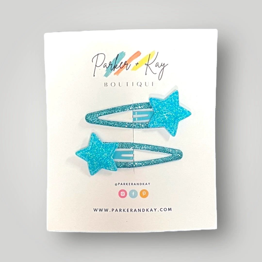 Twinkling Stars Hair Clips by Parker + Kay Creative