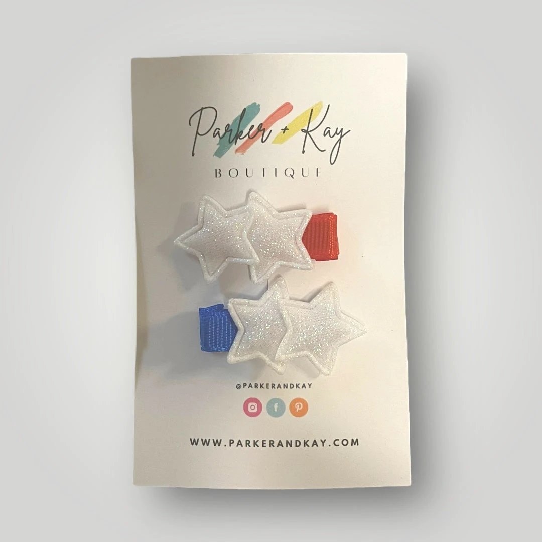 Twinkling Stars Hair Clips by Parker + Kay Creative