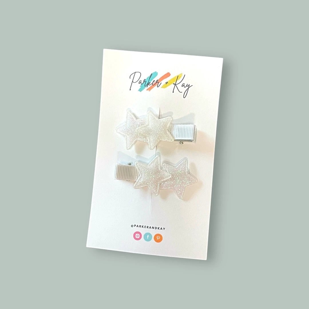 Twinkling Stars Hair Clips by Parker + Kay Creative