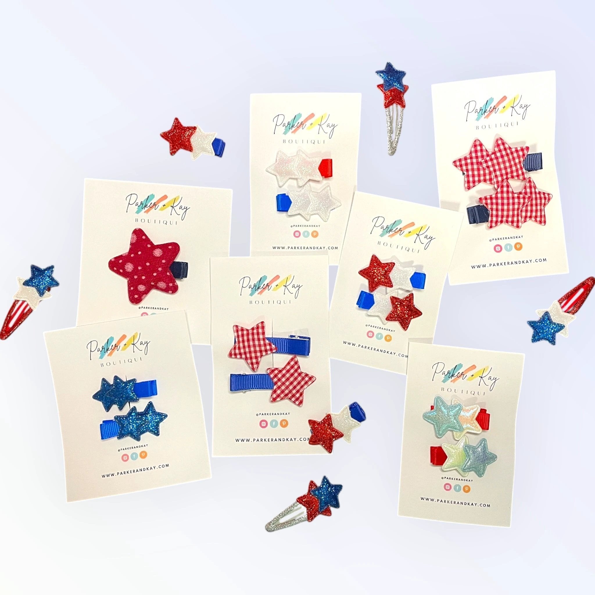 Twinkling Stars Hair Clips by Parker + Kay Creative