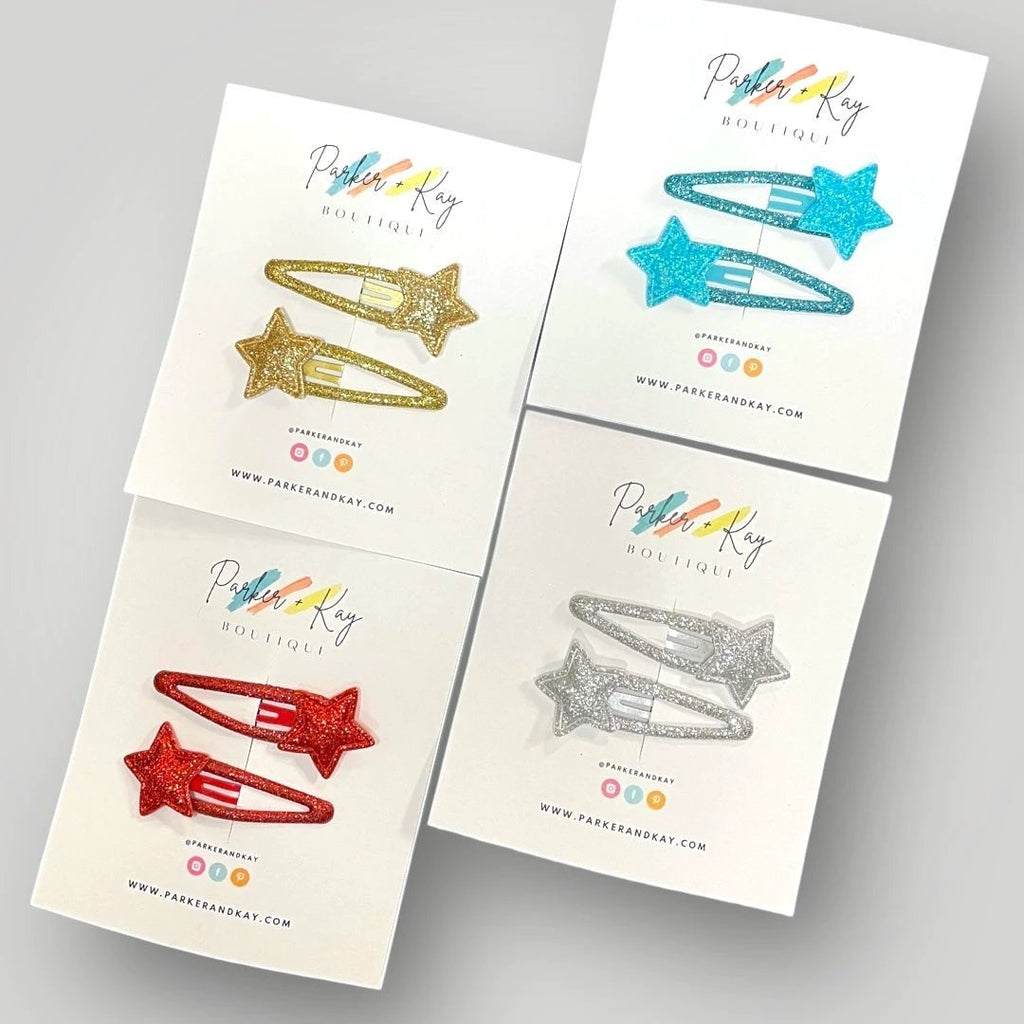 Twinkling Stars Hair Clips by Parker + Kay Creative