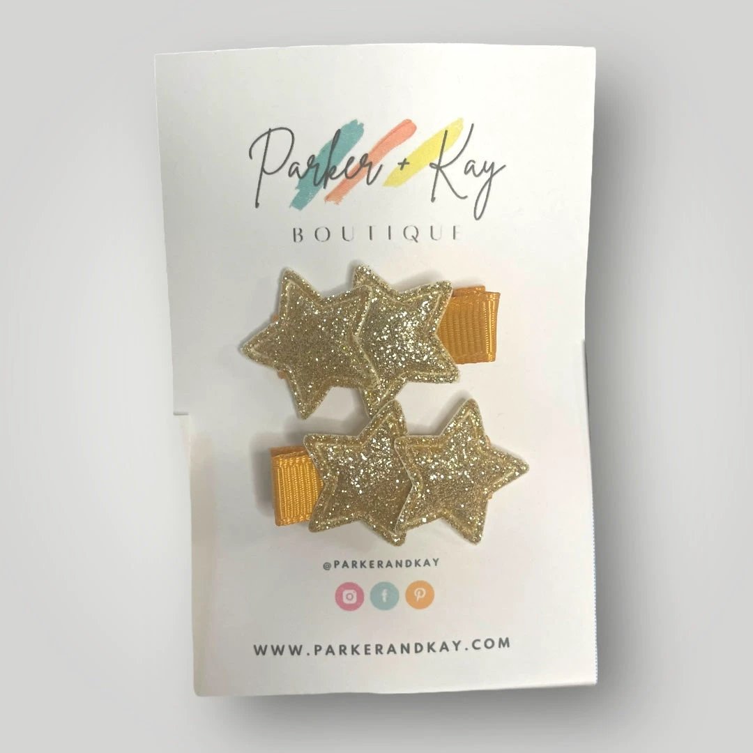 Twinkling Stars Hair Clips by Parker + Kay Creative