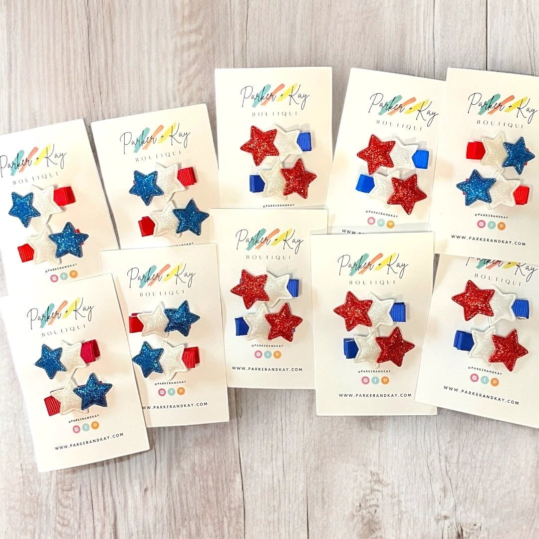 Twinkling Stars Hair Clips by Parker + Kay Creative