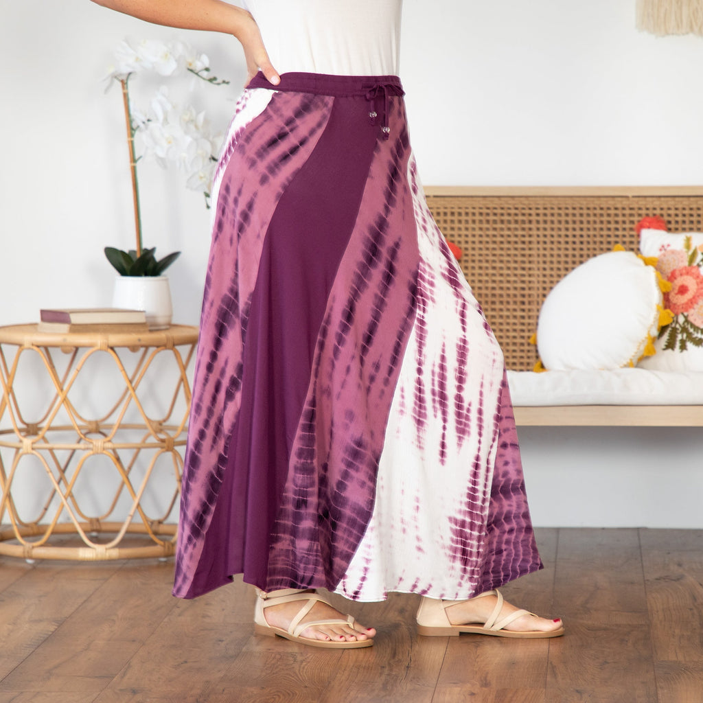 Twisted Maxi Tie-Dye Skirt Dresses & Skirts La Vie Bien Twisted Maxi Tie-Dye Skirt