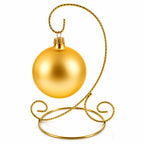 Twisted Wire Gold Metal Ornament Stand Display 7.2 Inches Ornament Stands La Vie Bien Twisted Wire Gold Metal Ornament Stand Display 7.2 Inches