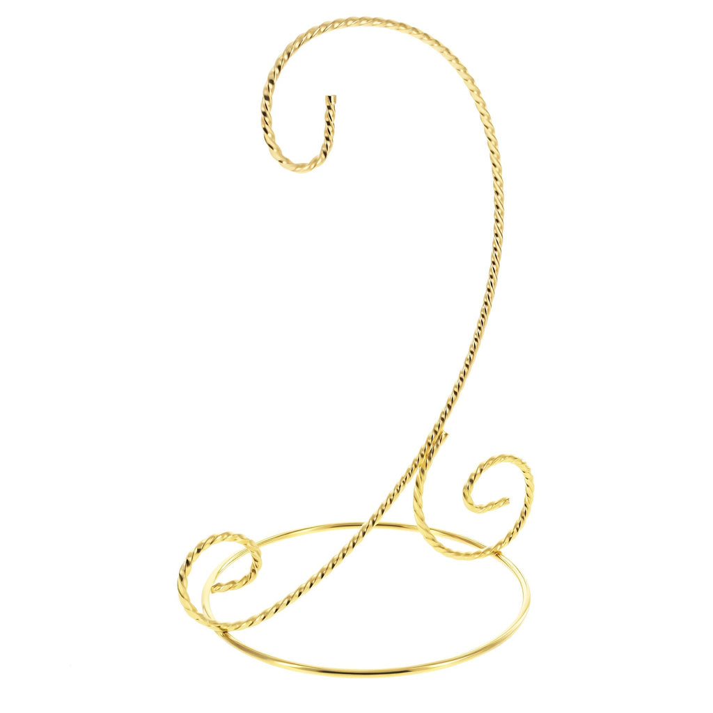 Twisted Wire Gold Metal Ornament Stand Display 7.2 Inches Ornament Stands La Vie Bien Twisted Wire Gold Metal Ornament Stand Display 7.2 Inches