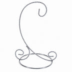 Twisted Wire Silver Metal Ornament Stand Display 7.2 Inches Ornament Stands La Vie Bien Twisted Wire Silver Metal Ornament Stand Display 7.2 Inches