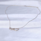 Two Hearts Sterling Silver Necklace Necklaces - Fine La Vie Bien Two Hearts Sterling Silver Necklace