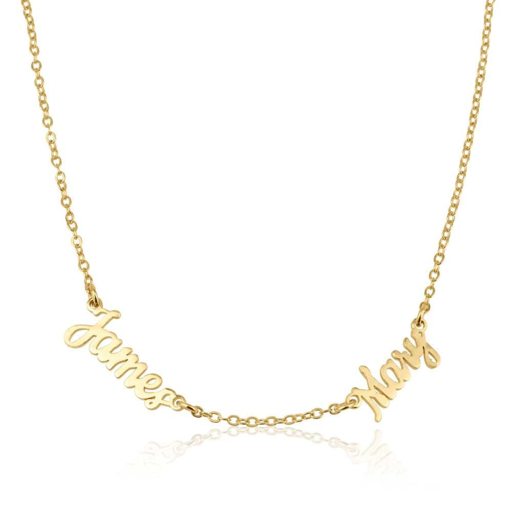 Two Name Necklace La Vie Bien Two Name Necklace