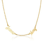 Two Name Necklace La Vie Bien Two Name Necklace