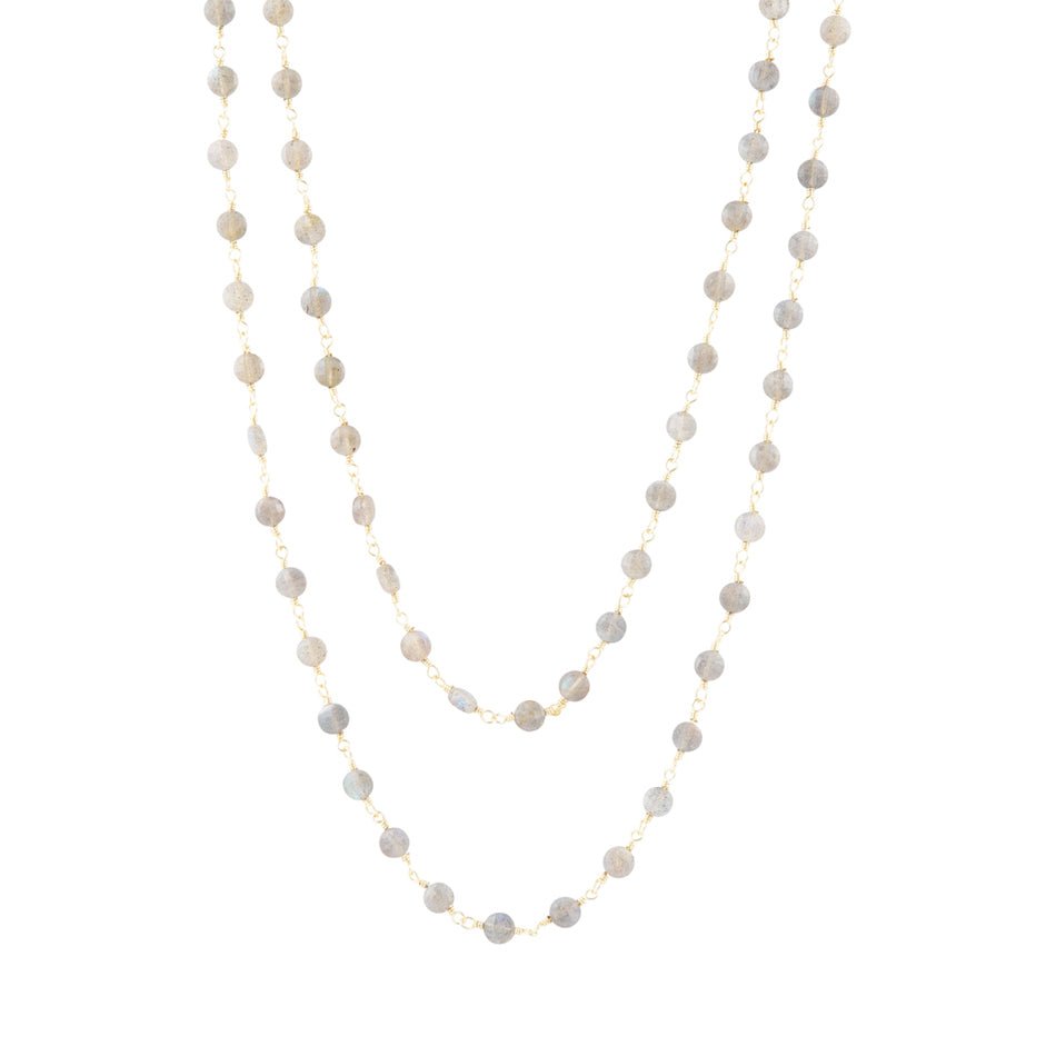 Two Row Labradorite Necklace