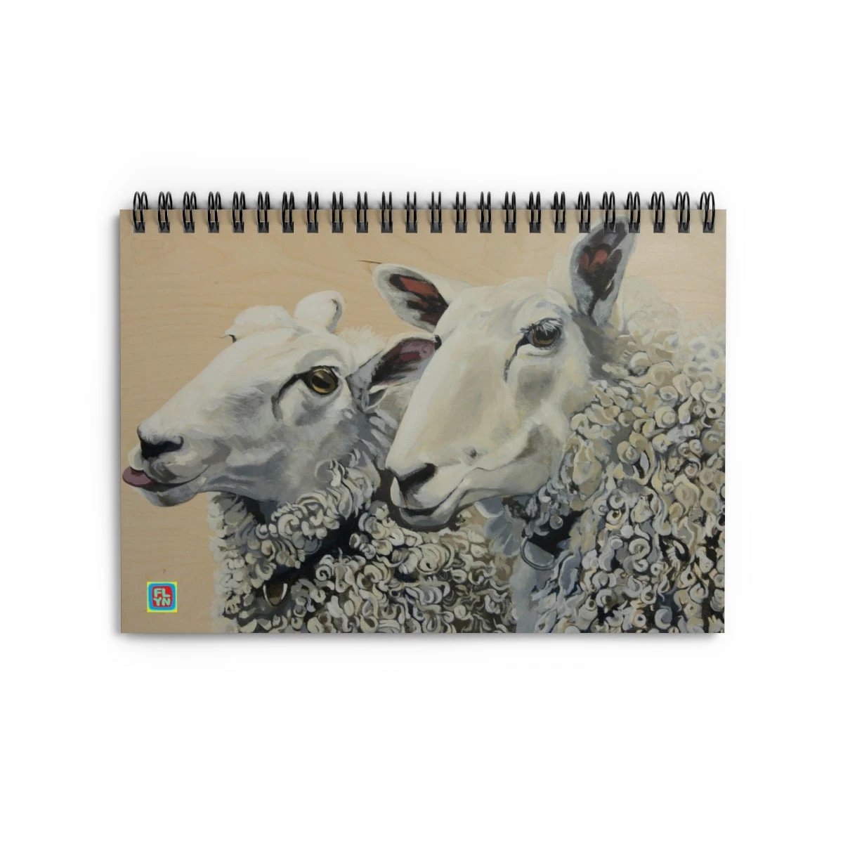 Two Sheep Notebook by FLYNhats