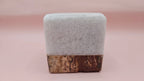 Two - Tone Onyx Tealight Holder – 2.4" Cube Candle Holder La Vie Bien Two - Tone Onyx Tealight Holder – 2.4" Cube