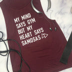 Mind Gym Heart Samosas Women's Muscle Tank by Modern Desi