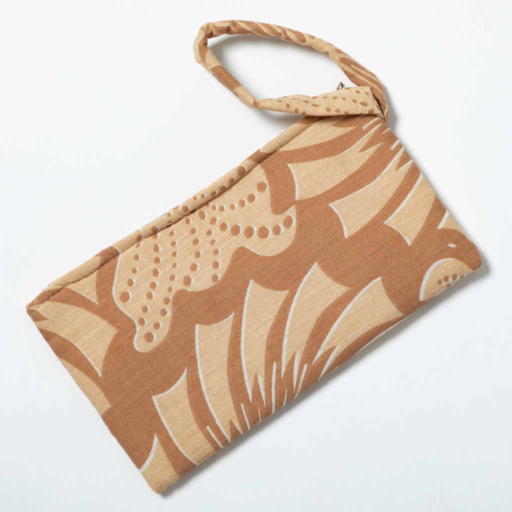 Ugandan Organic Waxcloth Wristlet Clutch & Wallets & Coin Bags La Vie Bien Ugandan Organic Waxcloth Wristlet