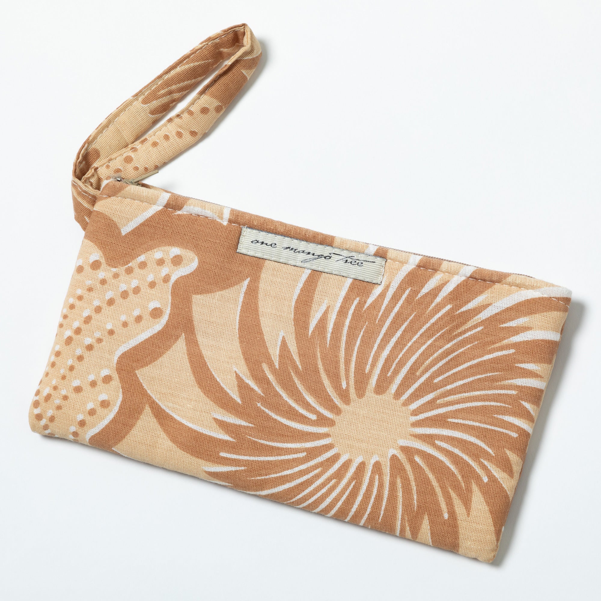 Ugandan Organic Waxcloth Wristlet Clutch & Wallets & Coin Bags La Vie Bien Ugandan Organic Waxcloth Wristlet