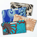 Ugandan Organic Waxcloth Wristlet Clutch & Wallets & Coin Bags La Vie Bien Ugandan Organic Waxcloth Wristlet