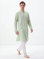 2072 - Light green Kurta with white pajama