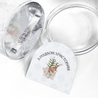 Ukrainian З Різдвом Христовим woodland animals Christmas Snow Globe Home Decor La Vie Bien Ukrainian З Різдвом Христовим woodland animals Christmas Snow Globe
