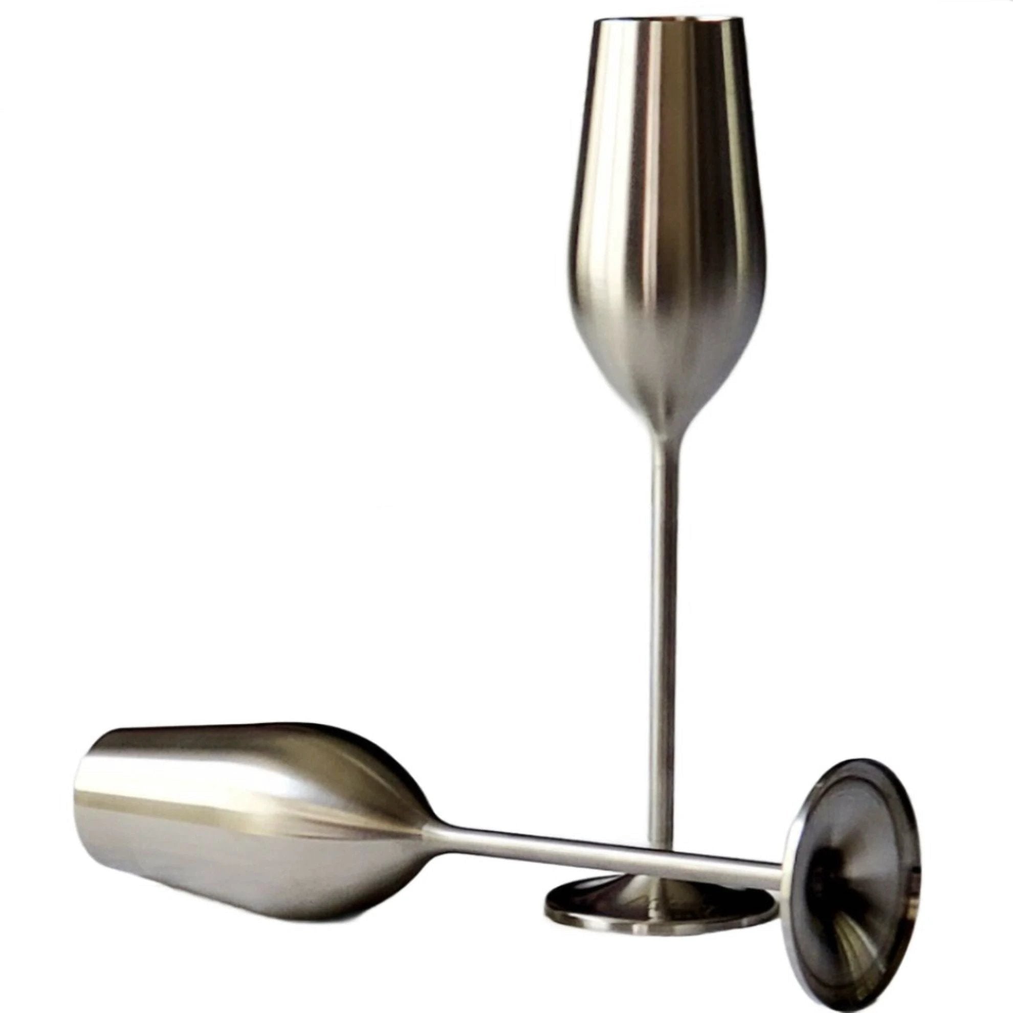 Unbreakable Champagne Flutes (Silver) by Sister.ly Drinkware