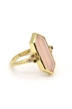 Unconditional Love Adjustable Brass Ring by Fair Anita