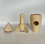 Unfinished Wooden Rocket Ship by PoppyBabyCo