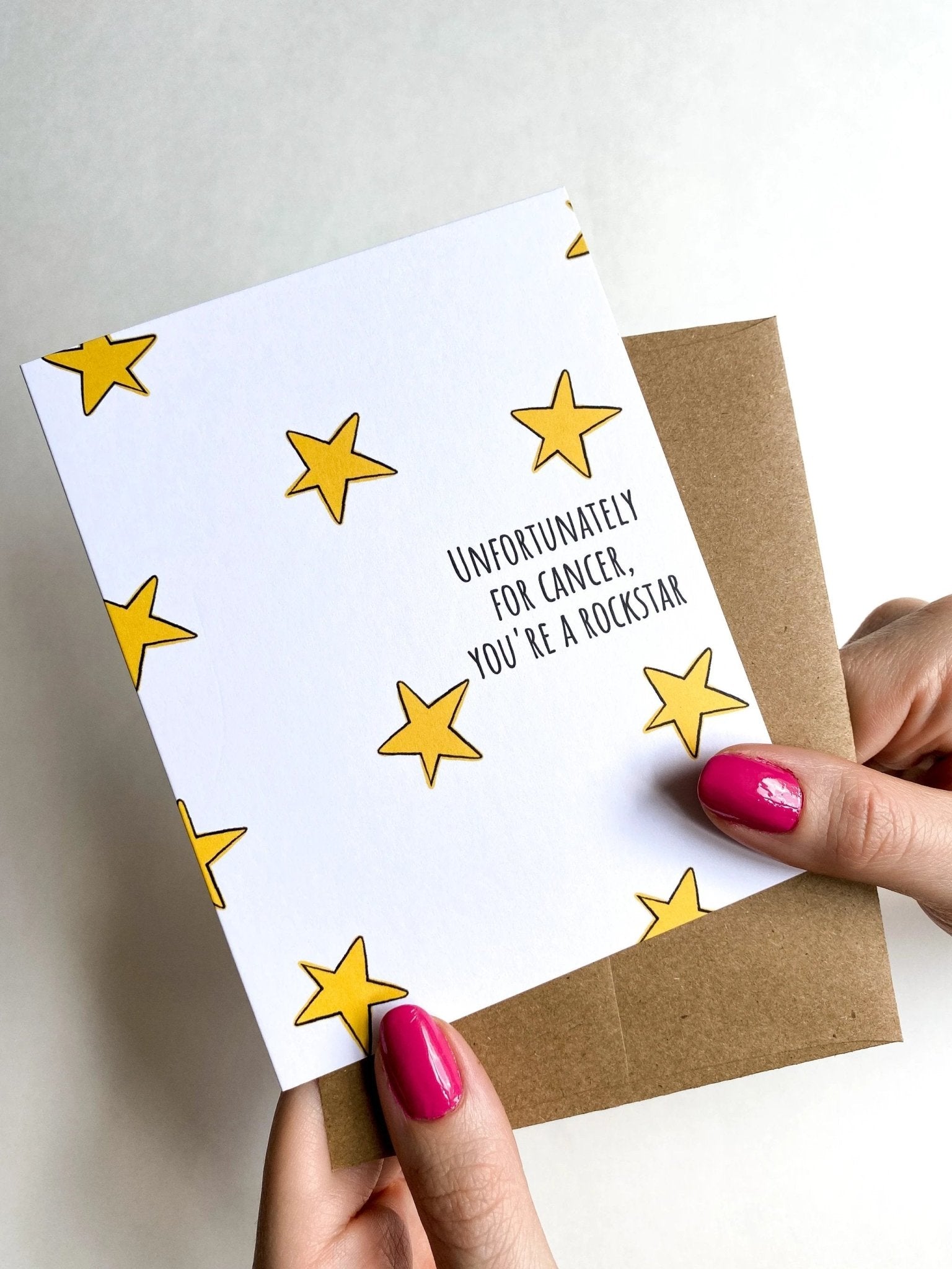 Unfortunately For Cancer You're a Rockstar Get Well Card by Five Dot Post