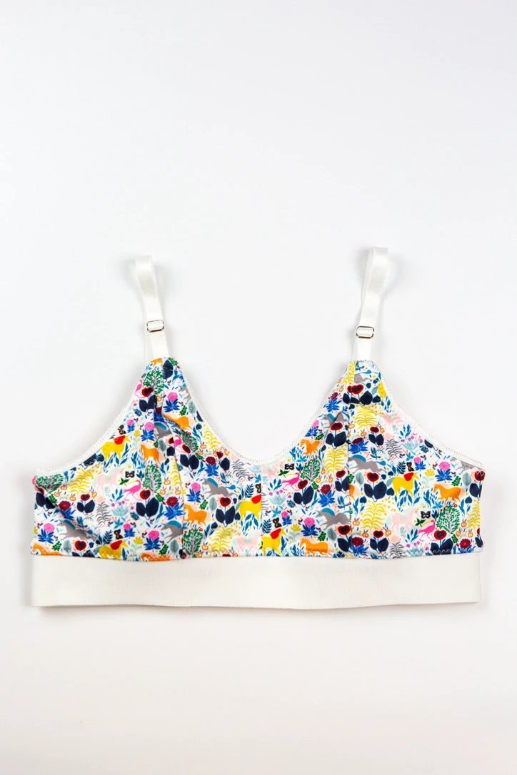 Unicorn Garden Print Bra by wearswoop.com