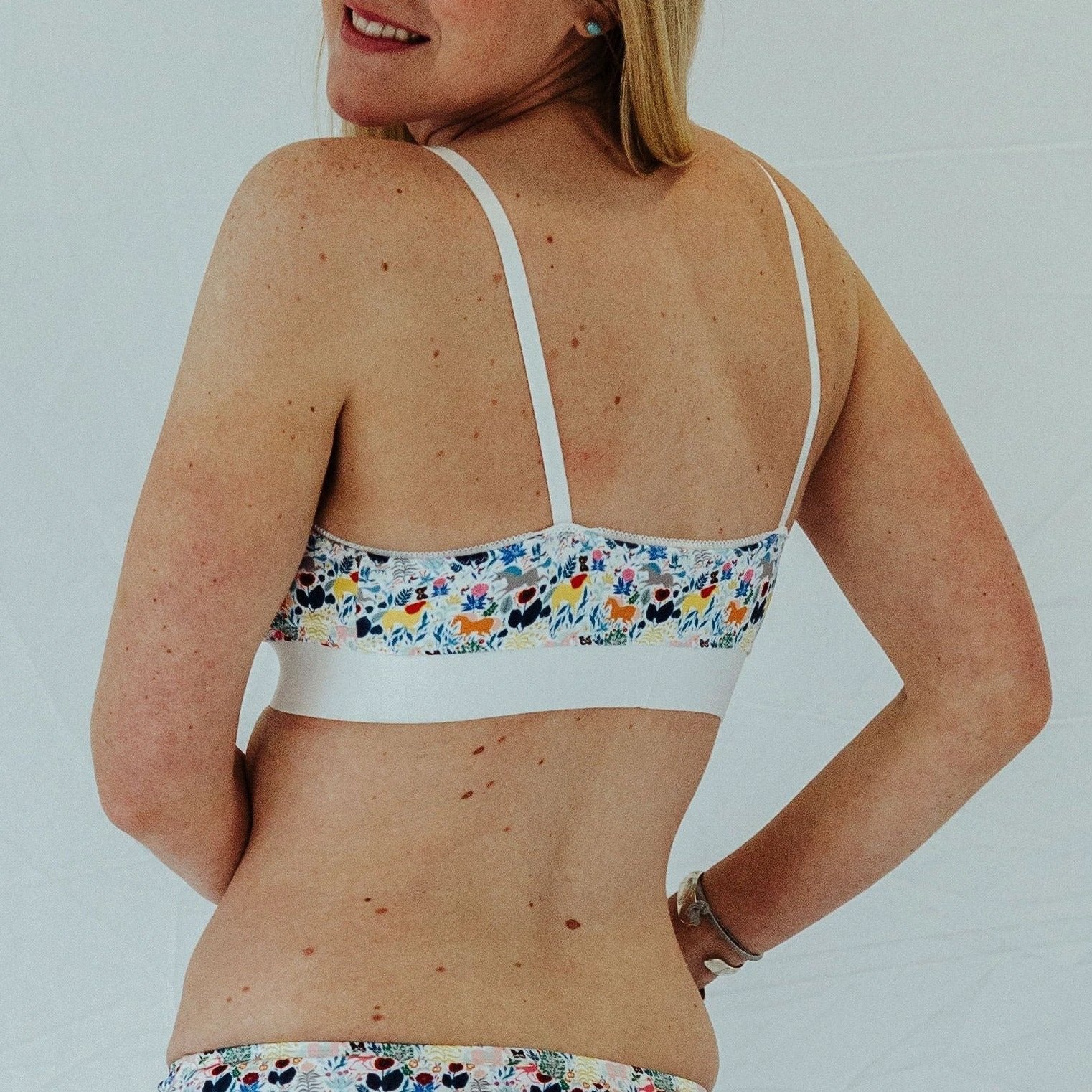 Unicorn Garden Print Bra by wearswoop.com