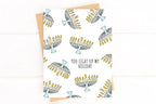 Unique Hanukkah Card – Simple and Modern Menorah Design by Five Dot Post