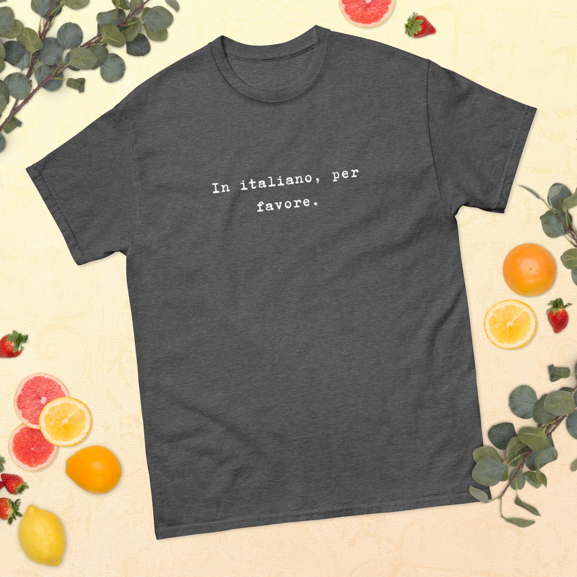 In italiano, per favore tee shirt for Italian speakers, teacher gift ideas