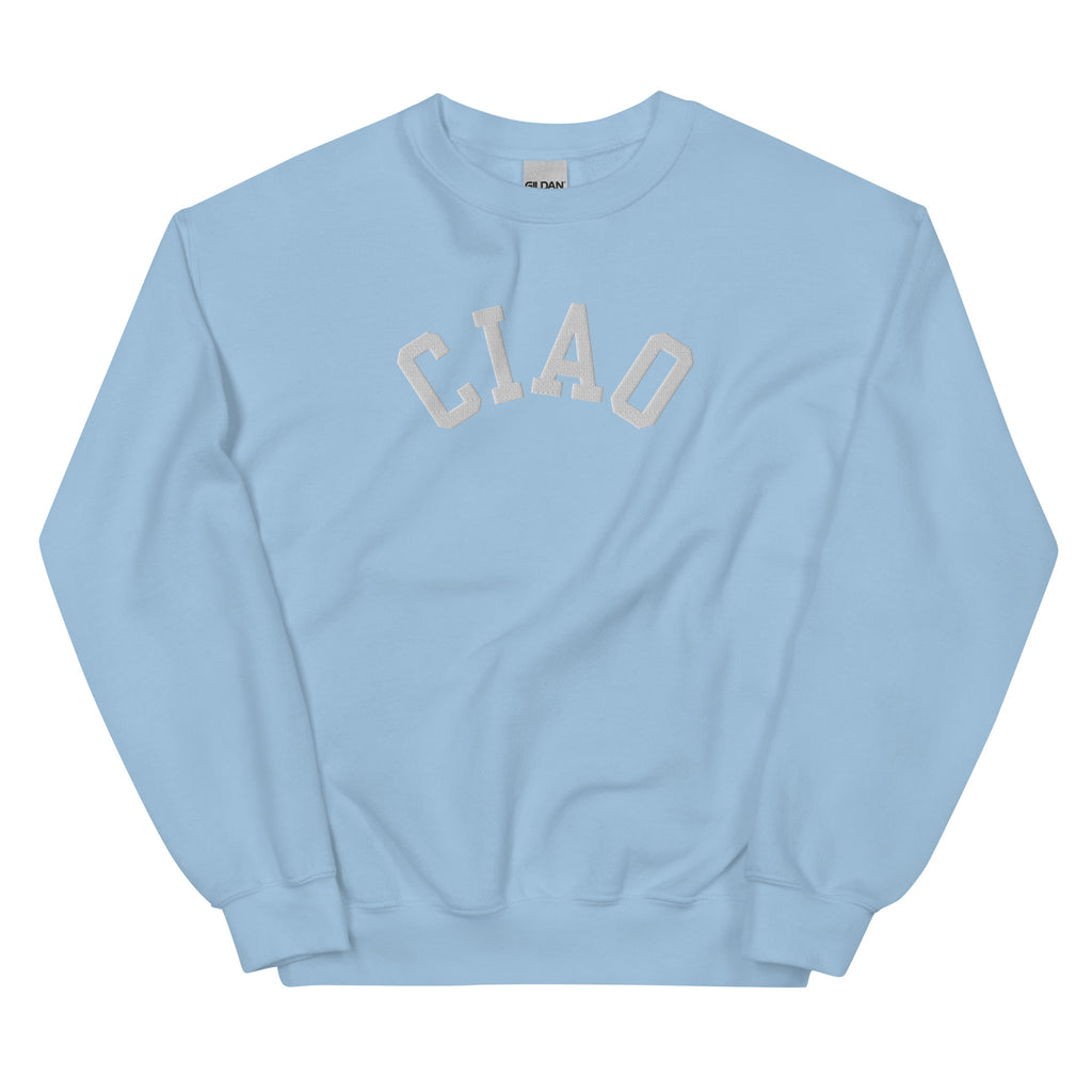 Ciao embroidered unisex sweatshirt