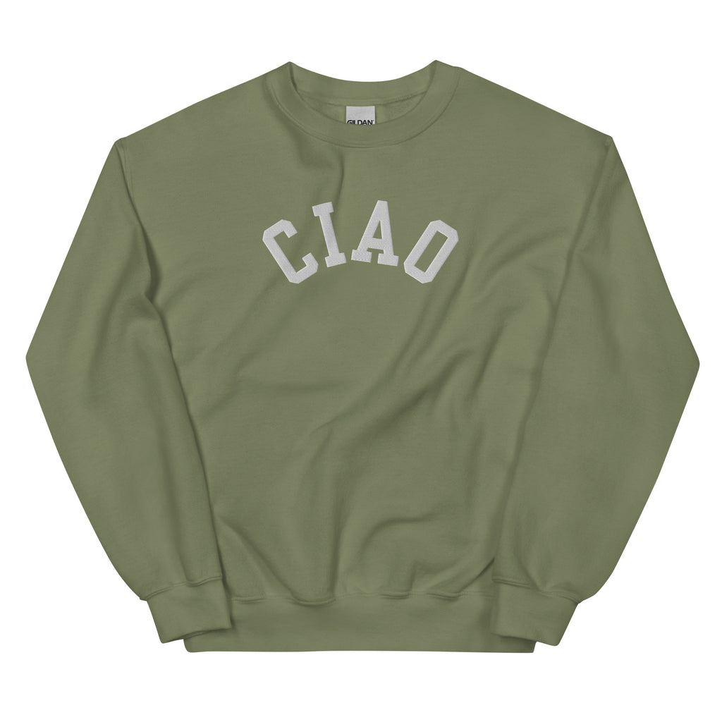 Ciao embroidered unisex sweatshirt