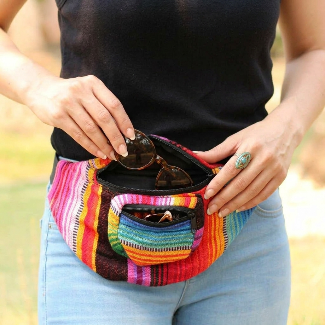 Unisex Fanny Pack | Hip Pack with Sustainable Fabric - Guatemala Bags La Vie Bien Unisex Fanny Pack | Hip Pack with Sustainable Fabric - Guatemala