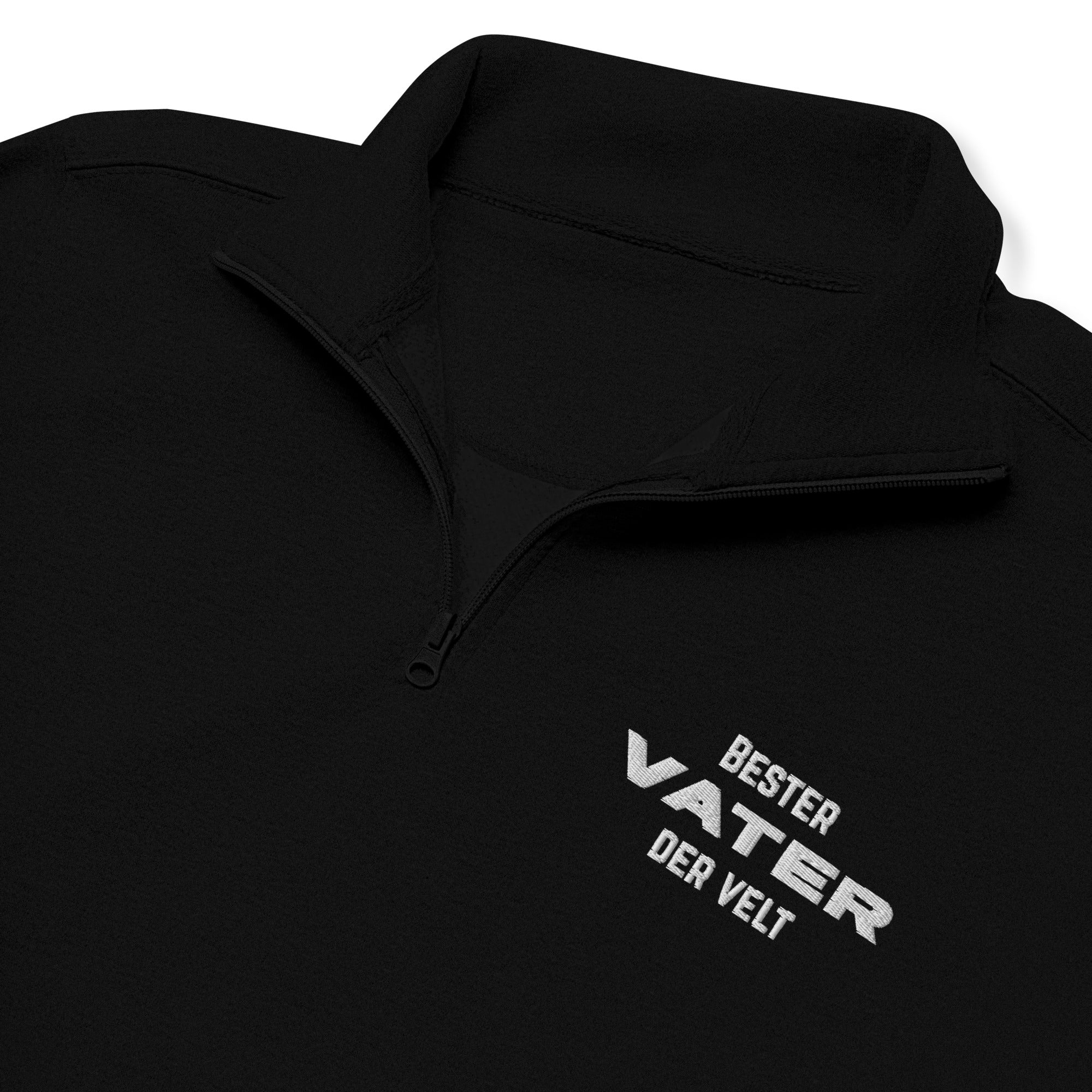 Bester Vater der Velt embroidered fleece pullover