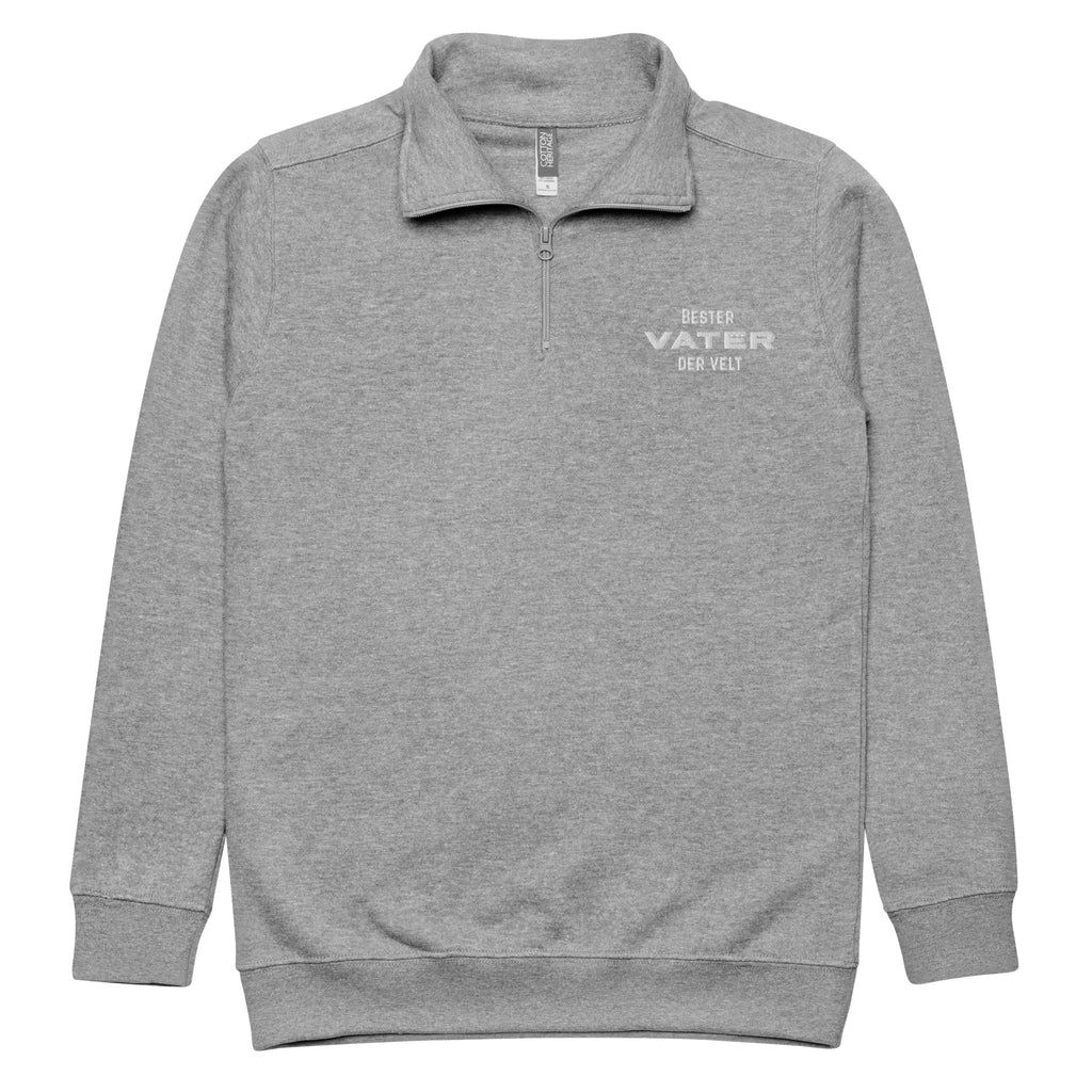 Bester Vater der Velt embroidered fleece pullover