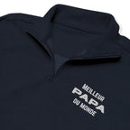 Meilleur Papa du monde embroidered fleece pullover by La Vie Bien