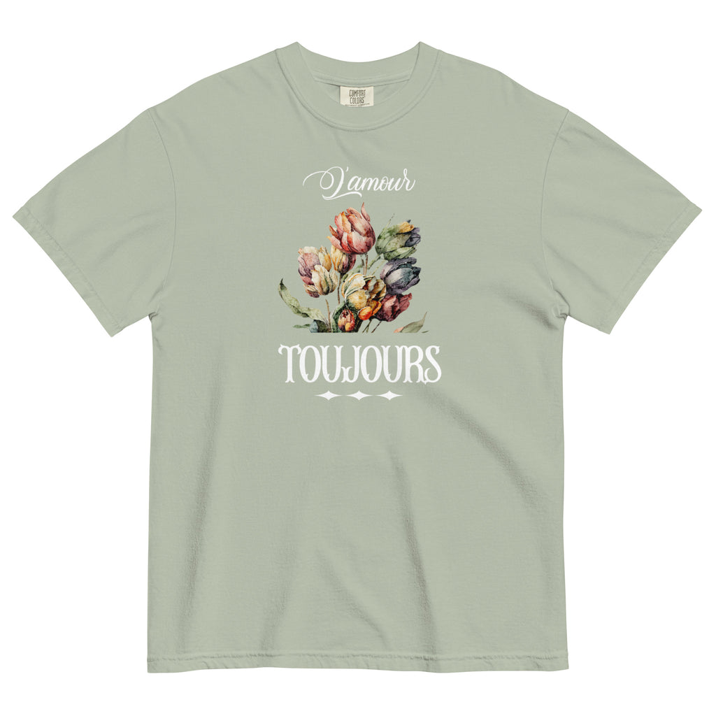 L'amour toujours Unisex garment-dyed heavyweight t-shirt