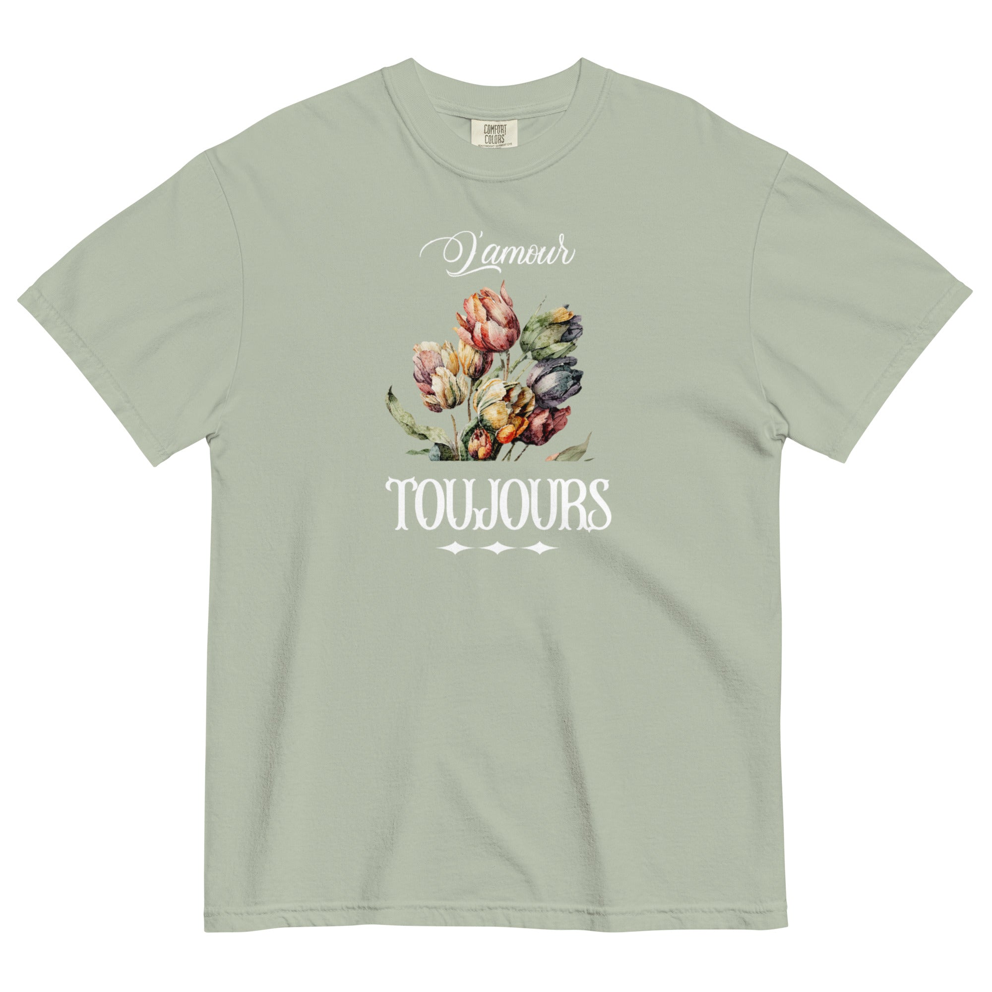 L'amour toujours Unisex garment-dyed heavyweight t-shirt