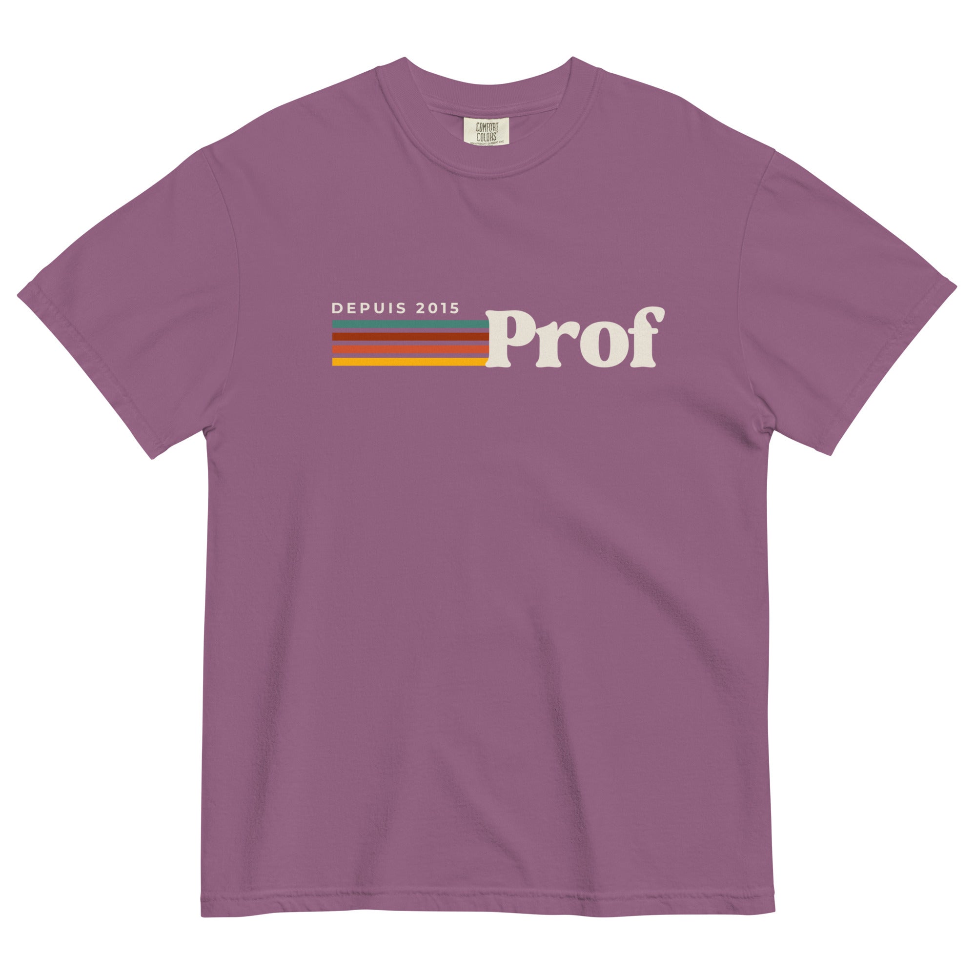 Prof depuis (year) personalizable teacher tee
