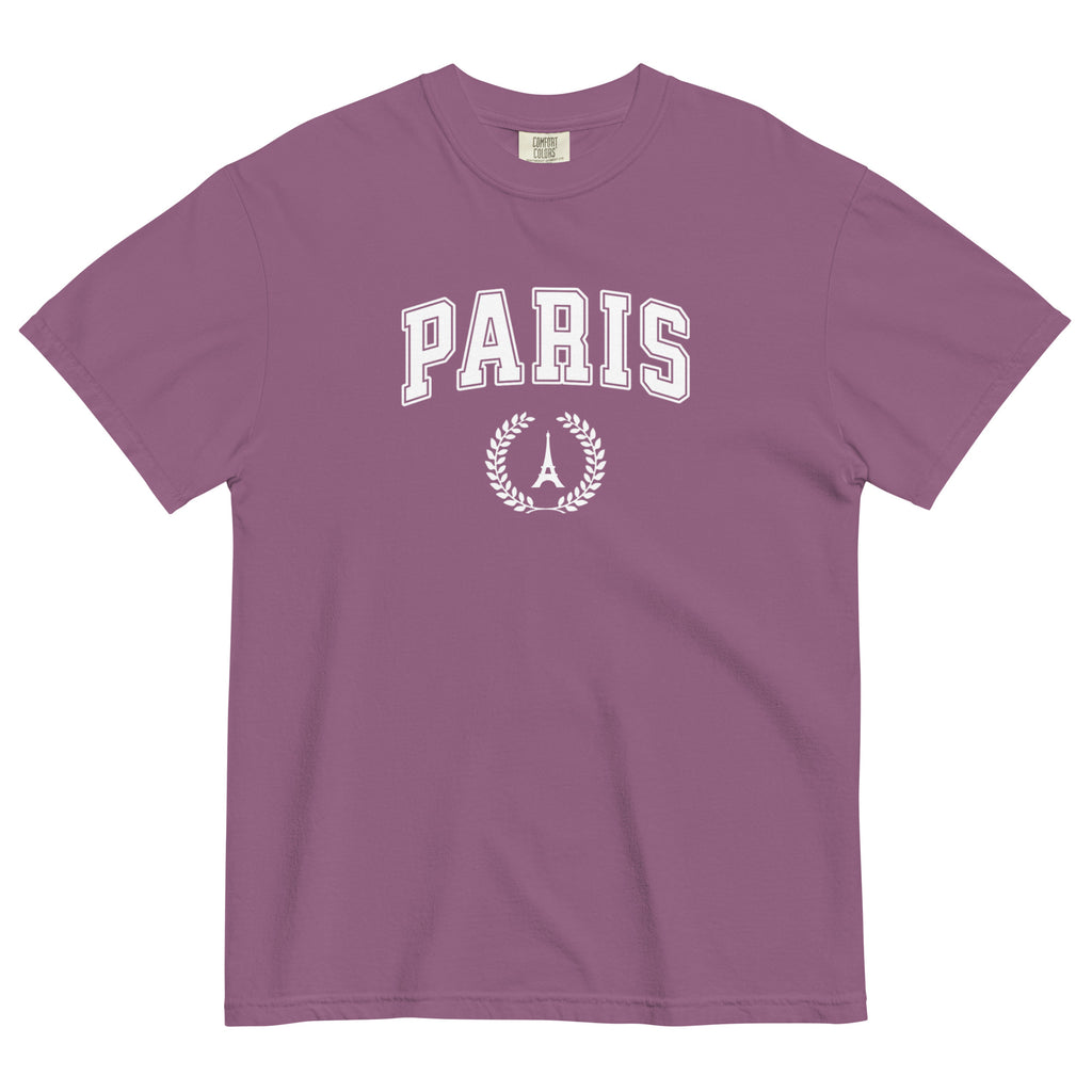 Paris block text tee