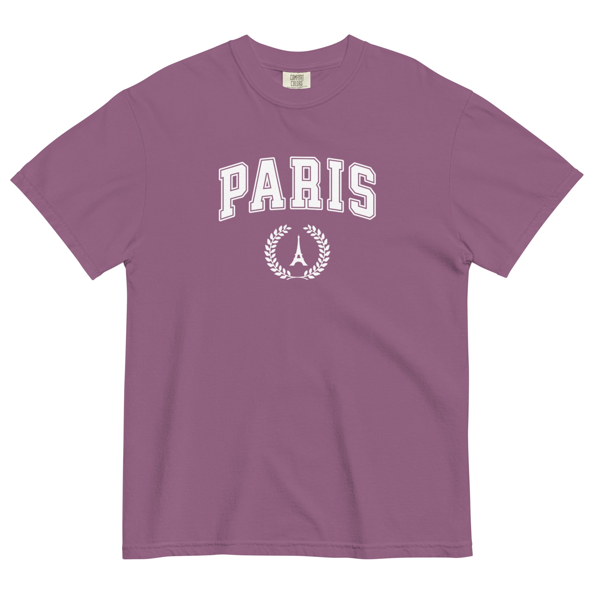 Paris block text tee
