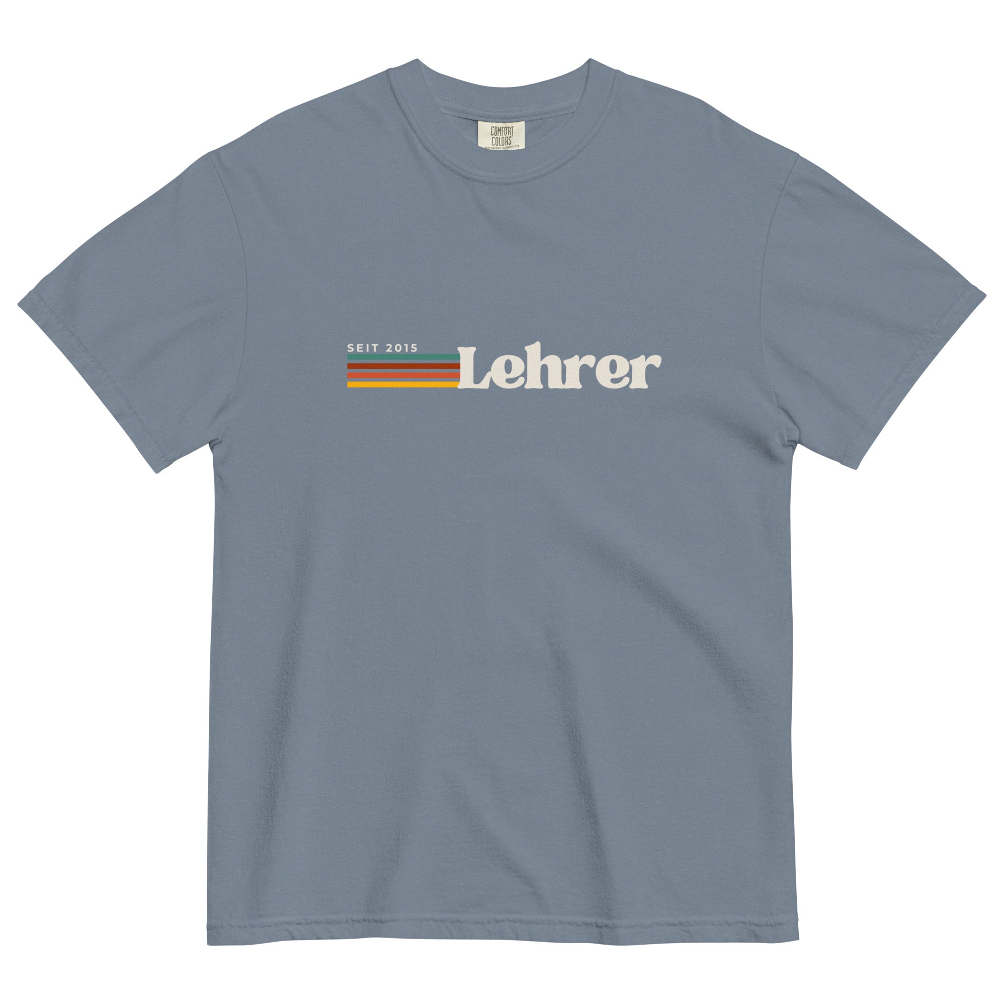 Lehrer Seit (year) customized teacher tee - German - La Vie Bien - Custom German gifts - German accessories