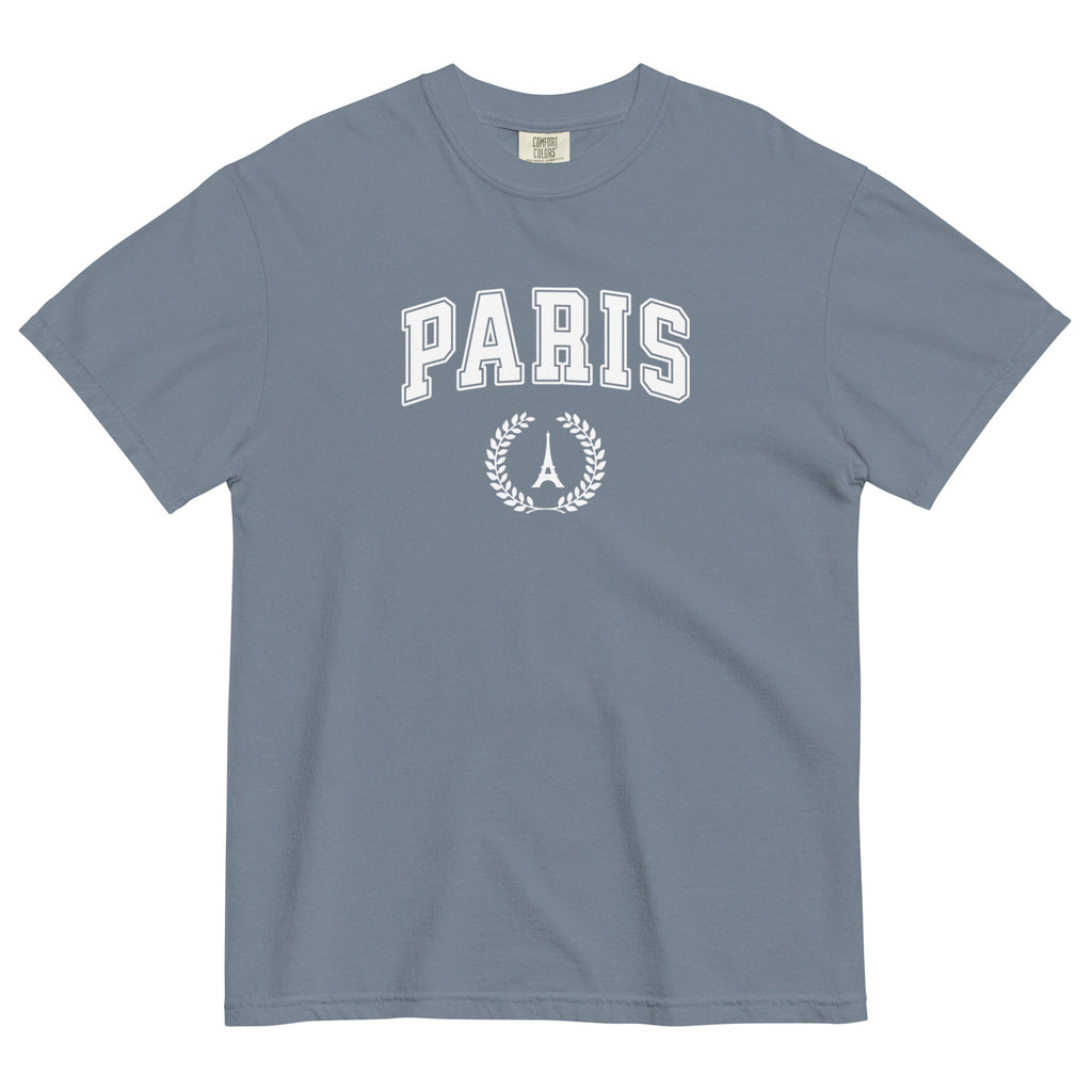 Paris block text tee