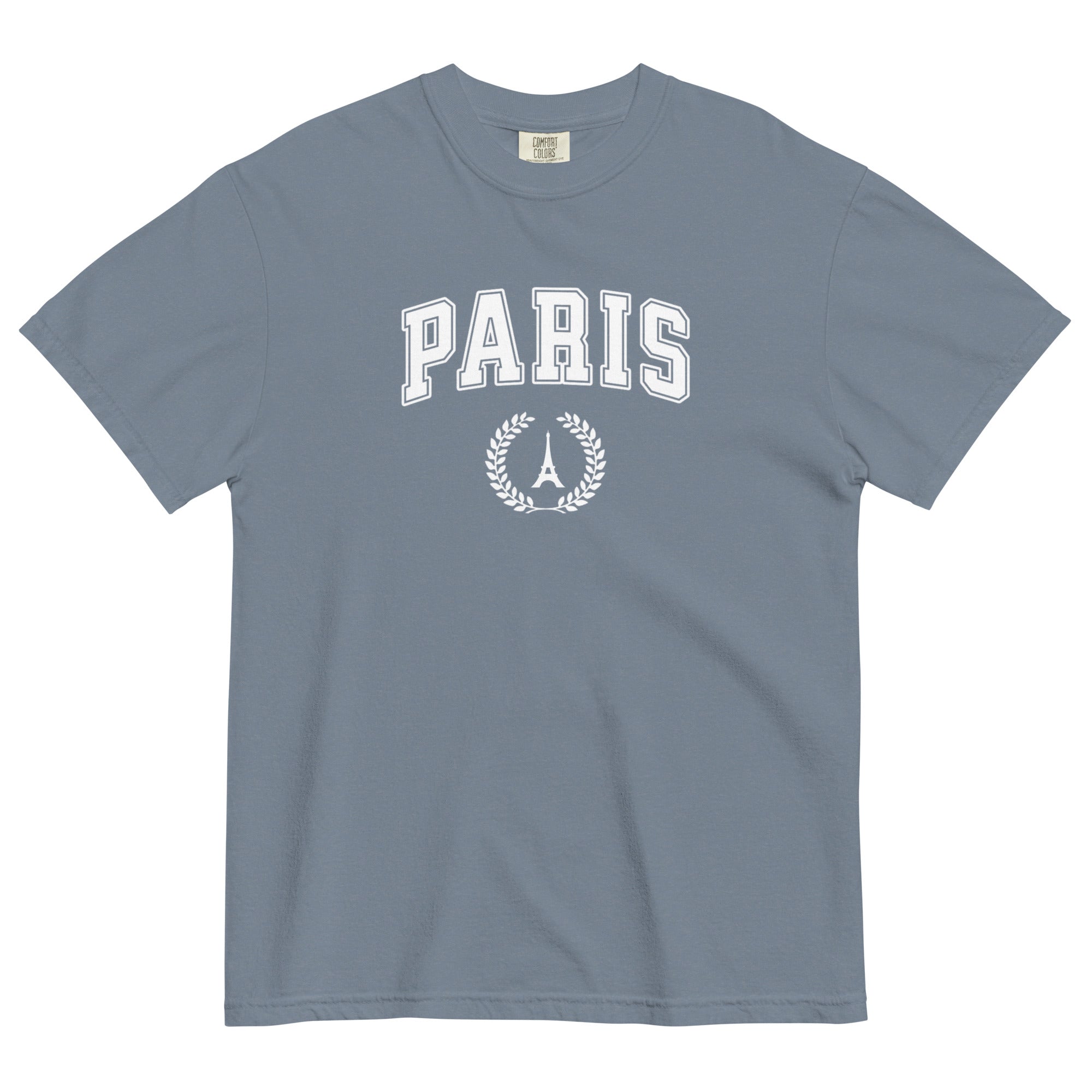 Paris block text tee