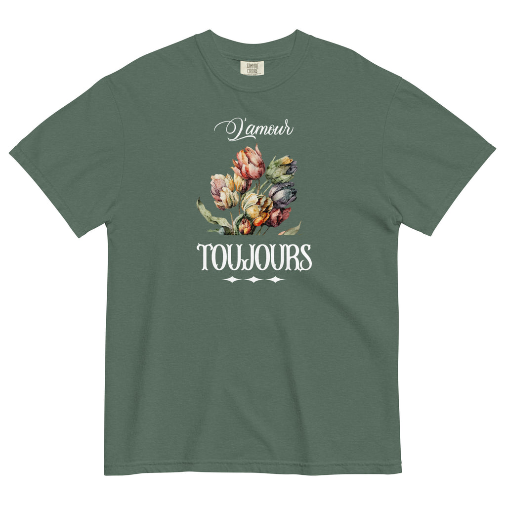 L'amour toujours Unisex garment-dyed heavyweight t-shirt