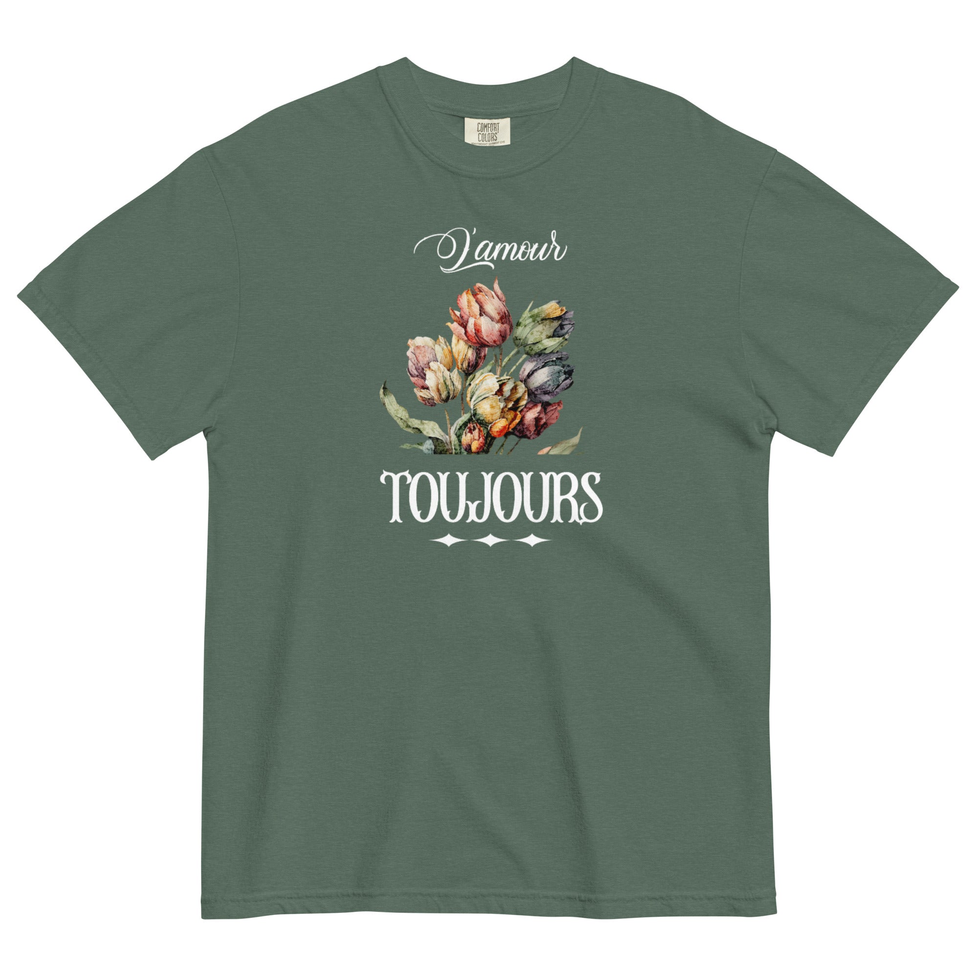 L'amour toujours Unisex garment-dyed heavyweight t-shirt
