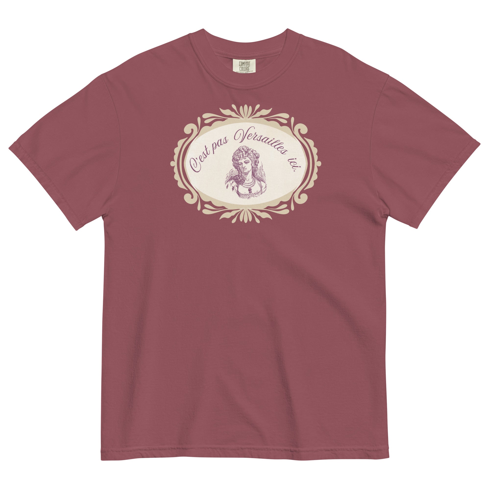 C'est pas Versailles ici. Marie Antoinette tee - La Vie Bien - Adult french tee - C'est pas Versailles ici