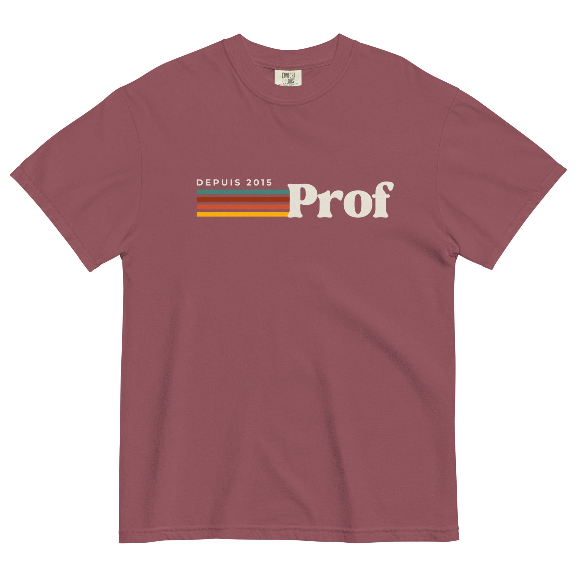 Prof depuis (year) personalizable teacher tee